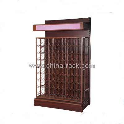 High-capacity Metal Light Canopy Wine Shelf for Supermarket Shelf