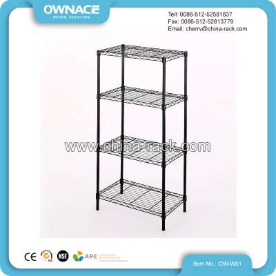 High Quality Metal Chrome Wire Shelf Storage Rack